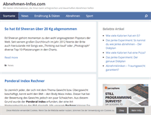 Tablet Screenshot of abnehmen-infos.com